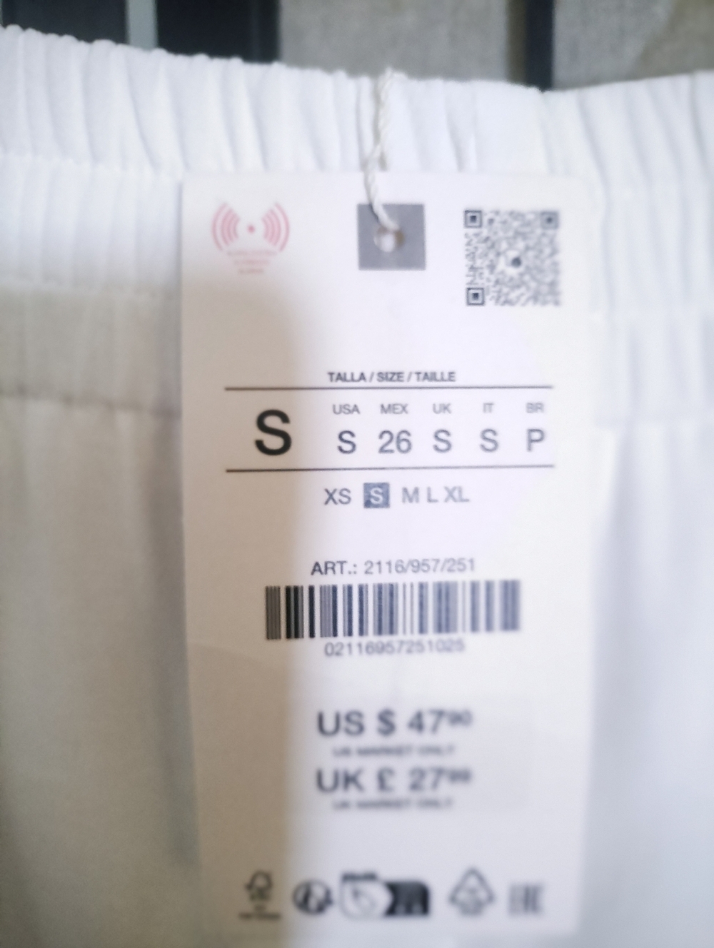 Wide Leg White Palazzo Pants - Picture 2 of 2
